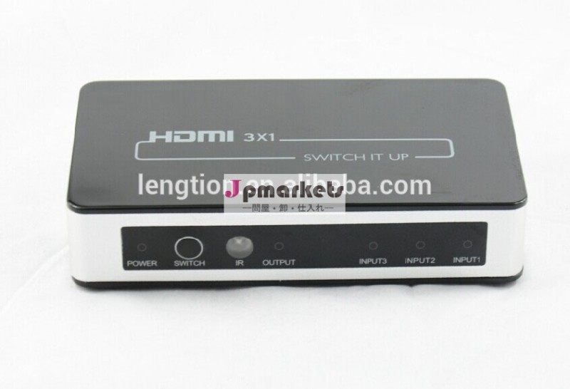 ポートhdmiミニ3v1.33×1インテリジェントスイッチセレクタスイッチャー赤外線リモートコントロールとボックス問屋・仕入れ・卸・卸売り