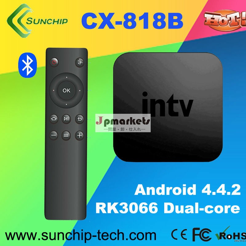 新しい到着! cx-818bミニpcデュアルコアアンドロイドテレビボックス4.21.6ghzのラム1gb/8ghddＨＤＭＩ1080pなrockchiprk3066ブルートゥース問屋・仕入れ・卸・卸売り