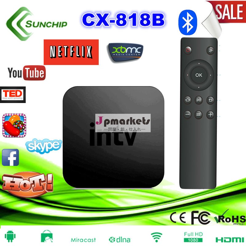 Cx-818brk30661080p一番安いフルhdテレビボックスアンドロイドテレビボックス4.2. 2ポルノビデオリモートコントローラを搭載したマウスxbmcをアイレtvボックス問屋・仕入れ・卸・卸売り