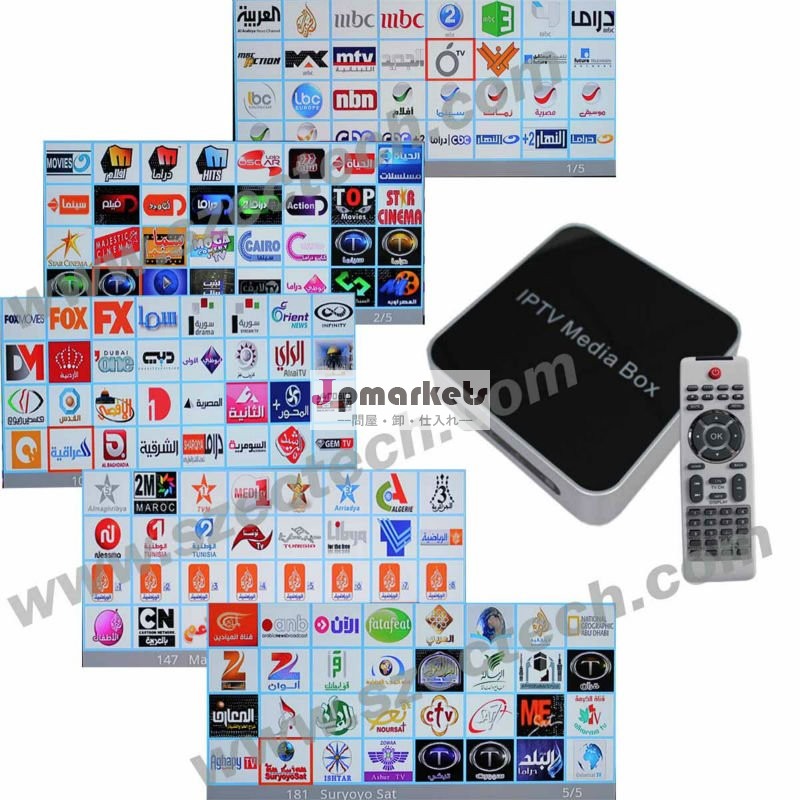 生きているアラビア語のテレビチャネルが付いているアラビアTV箱、人間の特徴をもつOS、EC-V12問屋・仕入れ・卸・卸売り