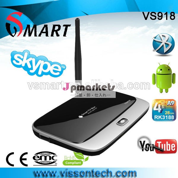 クアッドコアvsmart2gb8gbブルートゥース付cs918/k-r42hd1080p再生legoomk888アンドロイドテレビボックス問屋・仕入れ・卸・卸売り