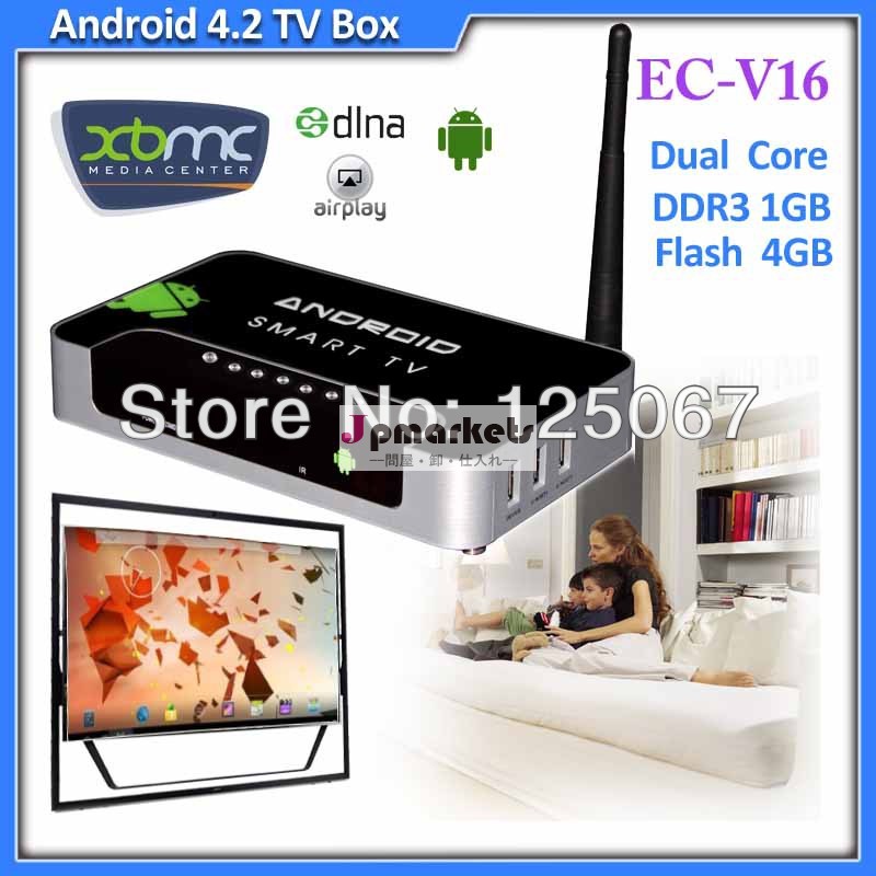 デュアルコアアンドロイドテレビボックスアンドロイドとxbmcを4.2システム問屋・仕入れ・卸・卸売り