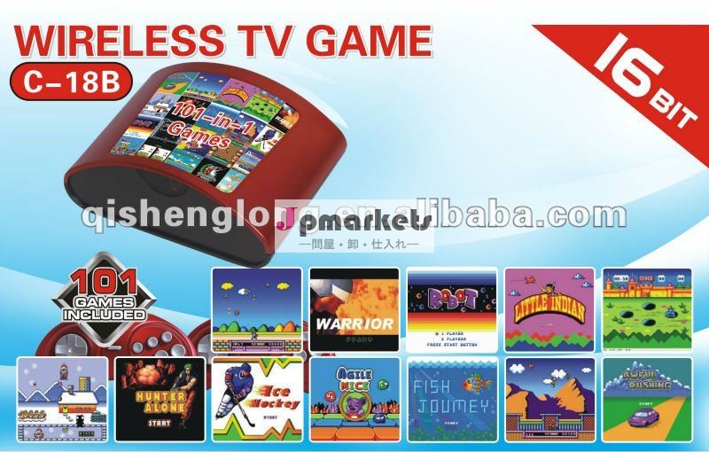 16ビット無線TVのゲームコンソール、プラグアンドプレイ無線ゲーム1の101問屋・仕入れ・卸・卸売り