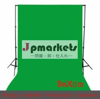 写真機材3m×6m100％綿モスリンクロマ緑色の画面の背景の背景問屋・仕入れ・卸・卸売り