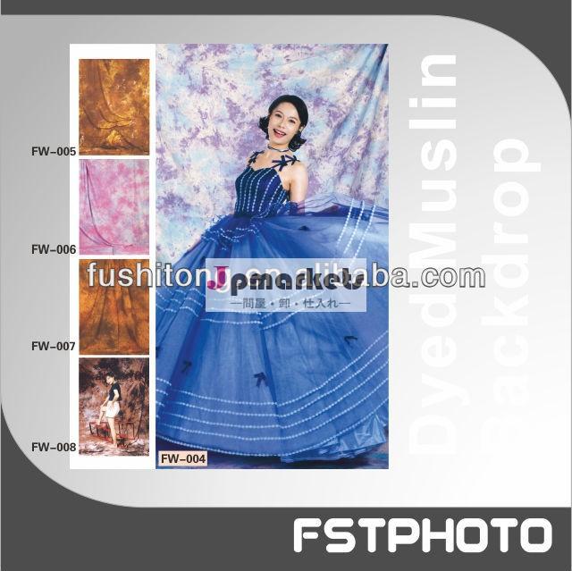 スタジオ写真撮影のための結婚式の背景布から作られた問屋・仕入れ・卸・卸売り