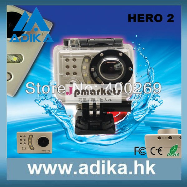 HERO21080P防水機能フルHDスポーツカメラ問屋・仕入れ・卸・卸売り