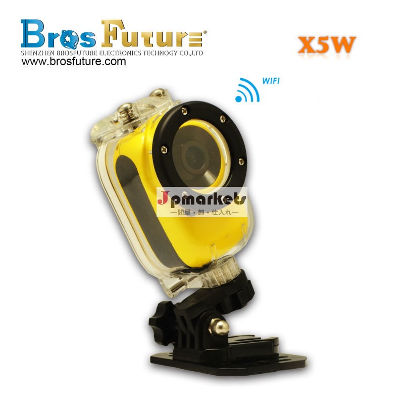 Brosfuturex5whd1080@30fpsフルアクションカメラ防水無線lanリモートコントロール完璧なサイクリングやサーフィン用ビデオカメラ問屋・仕入れ・卸・卸売り