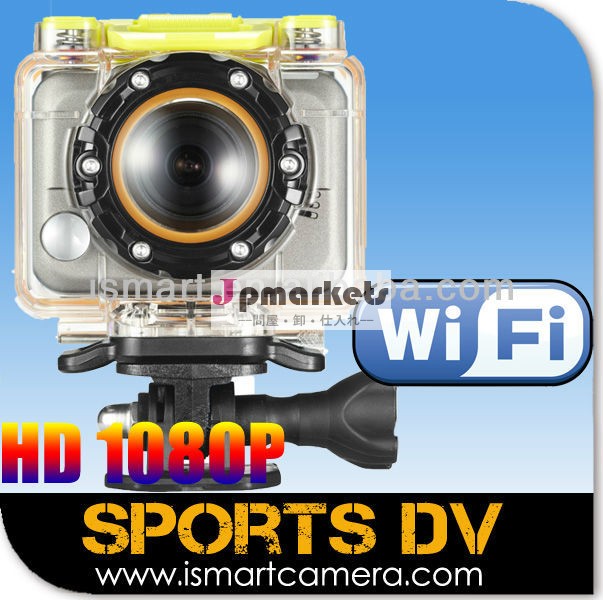 防水1080pフルhdスポーツカメラ無線lan機能付き問屋・仕入れ・卸・卸売り