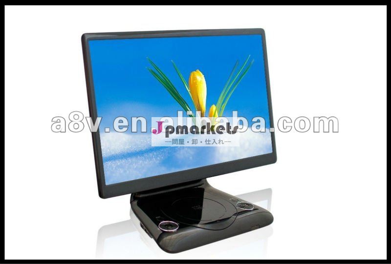 19インチスーパー- スリムledtv+3d付きポータブルdvdプレーヤーusbsdfmのゲームhdmivgaav-/アウト問屋・仕入れ・卸・卸売り