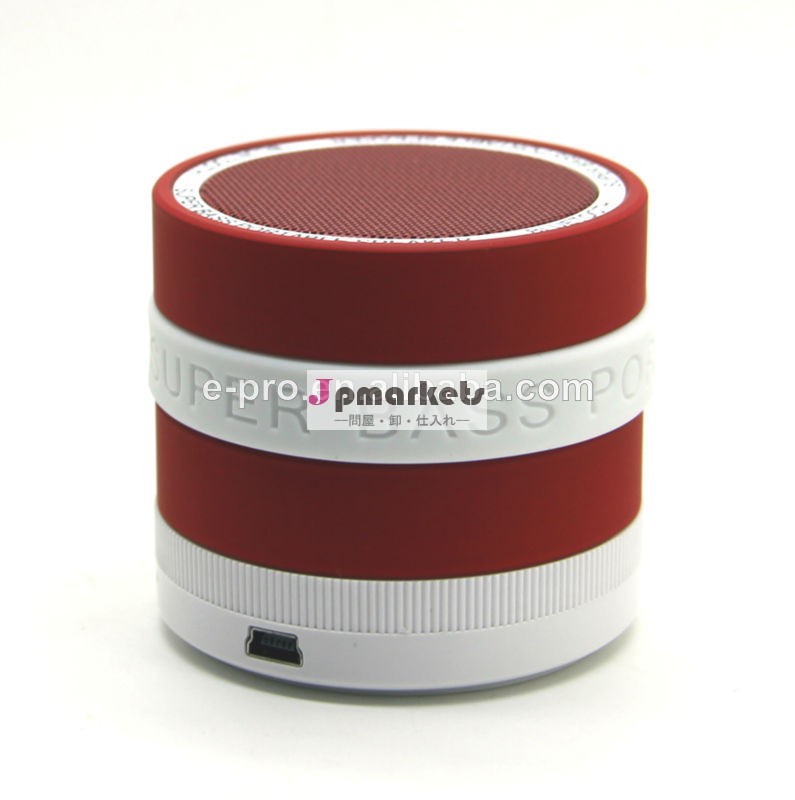 ホットな2014年: カメラレンズ音楽ミニブルートゥーススピーカー超低音を搭載した、/tffm/360度cirlcleボリュームを制御する問屋・仕入れ・卸・卸売り