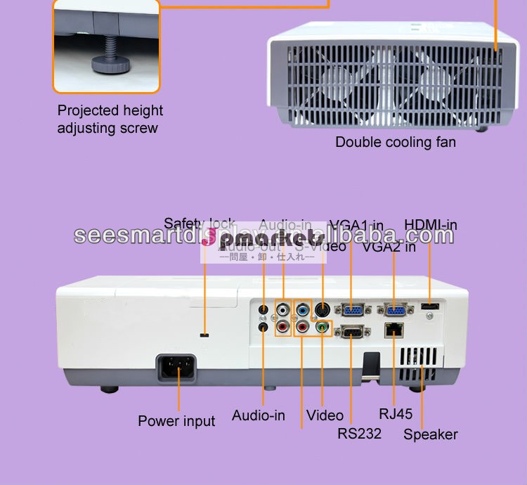 新しい教育projector3lcdフルhd3dプロジェクタールーメンにbrighness5000220ledランプ問屋・仕入れ・卸・卸売り