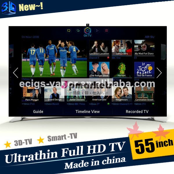 バルク供給新しいデザイン55インチスクリーン3dスマートテレビのフルhd液晶テレビ問屋・仕入れ・卸・卸売り