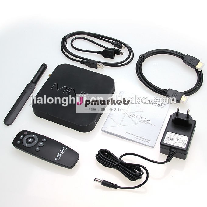 安いネオminixx8-h4.4s802クアッドコアのandriodamlogicテレビボックス2.0ghzの2gラム16gフラッシュブルートゥースリモコン付x8h4k*2kminix問屋・仕入れ・卸・卸売り