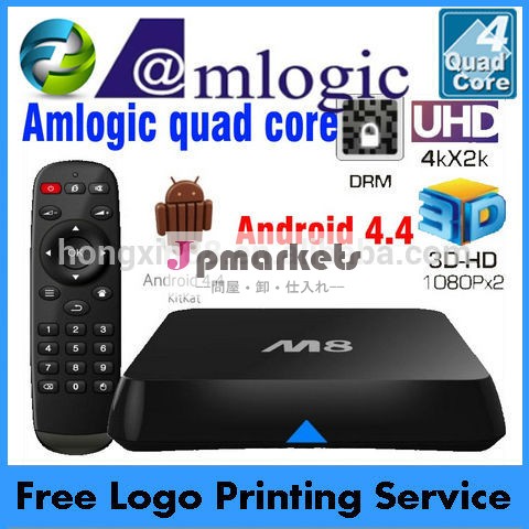 amlogics802m82014年新しいクアッドコアアンドロイドテレビボックス問屋・仕入れ・卸・卸売り
