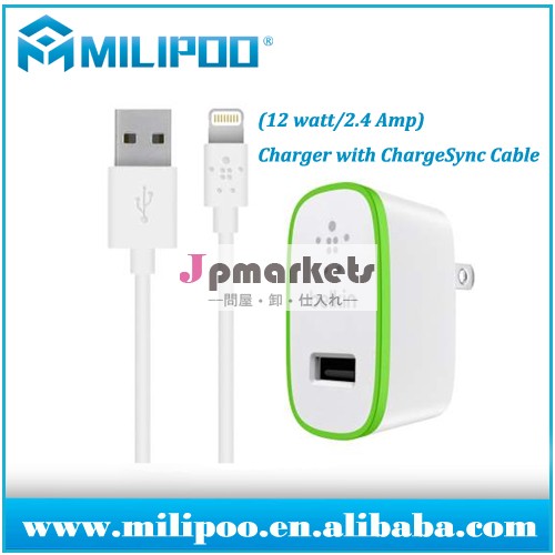 ベルキンモバイル家庭充電器iphone用ケーブルとchargesync12w5/5sipodnew問屋・仕入れ・卸・卸売り