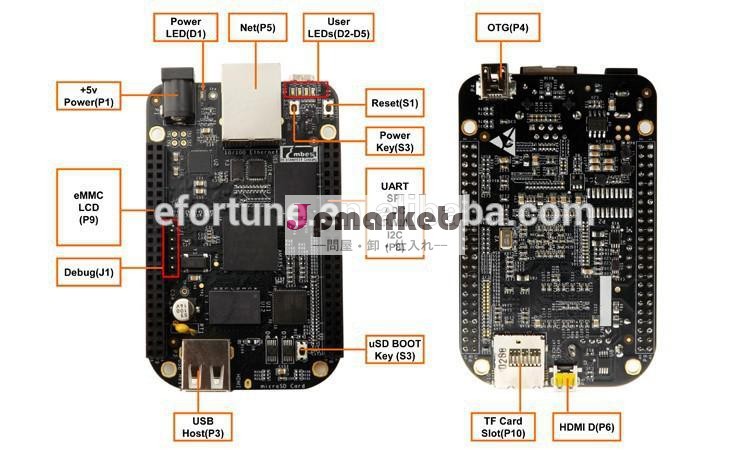 Tiam3358cortex-a8開発beaglebone黒bb- 黒問屋・仕入れ・卸・卸売り