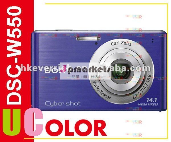 ソニーのCyber打撃DSC-W550 4Xのズームレンズ14.10MPデジタルカメラのバイオレット問屋・仕入れ・卸・卸売り