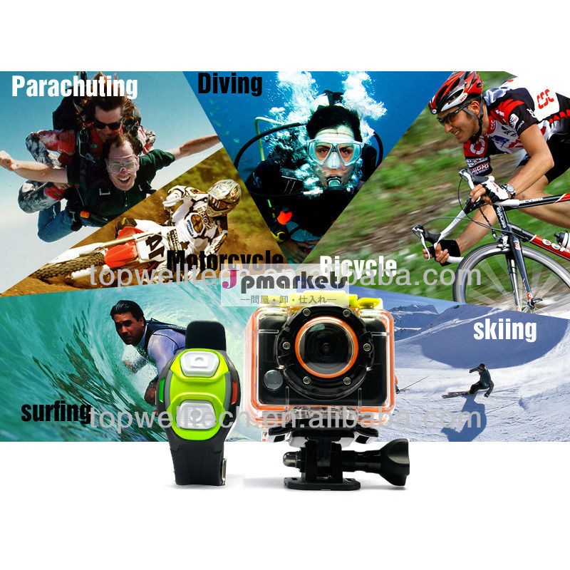 1080pフルhd車レコーダーsj400012mp自転車ヘルメットスポーツアクション防水リモコンスポーツカメラ問屋・仕入れ・卸・卸売り