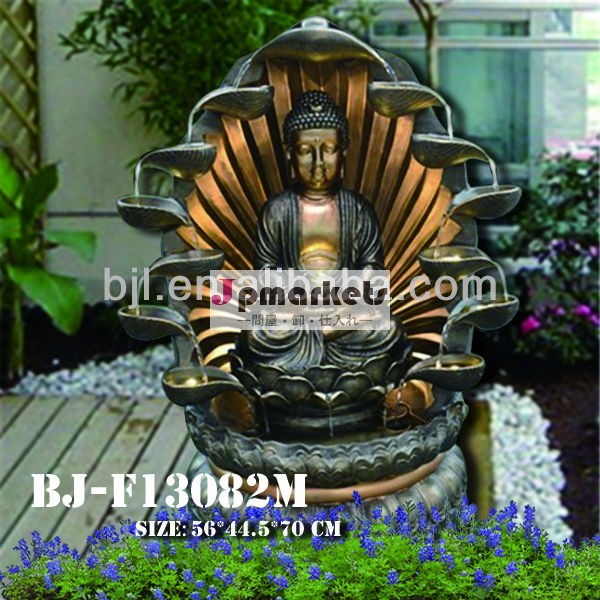 着色された装飾的なクラフト仏像彫刻水噴水卸売問屋・仕入れ・卸・卸売り