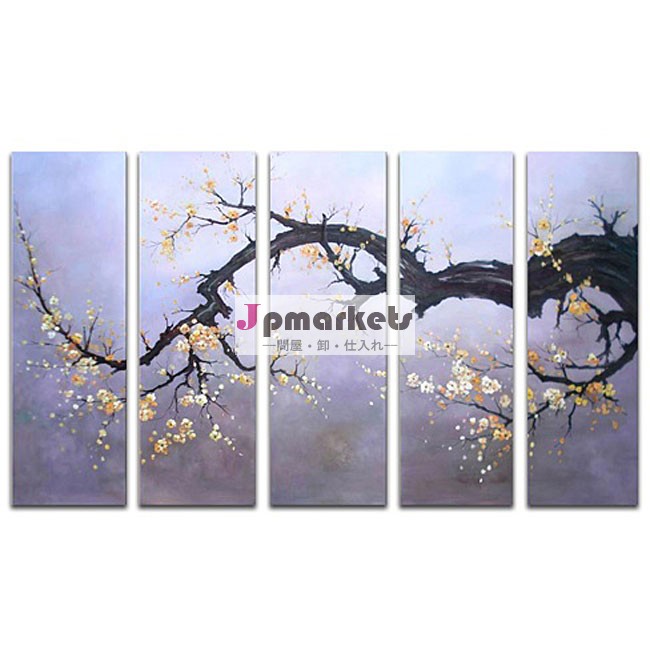花の油絵 -- はすの花の絵画--ペンキの芸術問屋・仕入れ・卸・卸売り