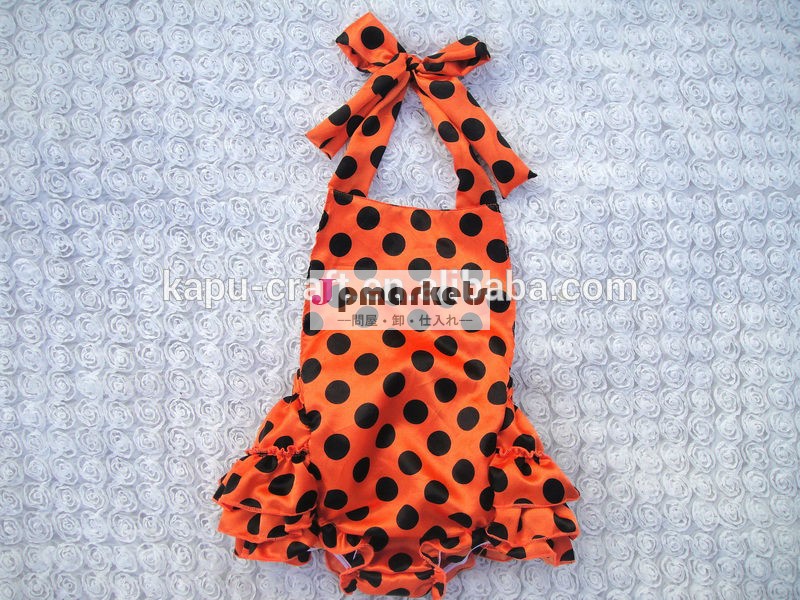 2014年hotsale最新デザインハロウィーンのためのアイテムドレッシーなロンパース赤ちゃん( 在庫)問屋・仕入れ・卸・卸売り