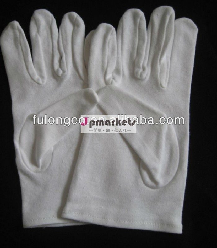 インセットの親指を持つフルファッション。 綿手袋問屋・仕入れ・卸・卸売り
