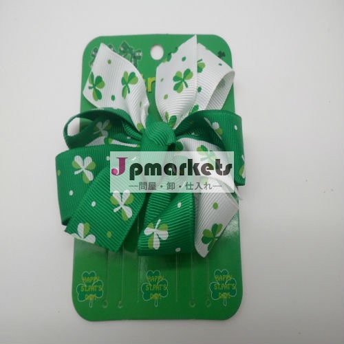 St Patricks日の印刷物の毛はフランスクリップとのヒナギクの花の形を曲げる問屋・仕入れ・卸・卸売り