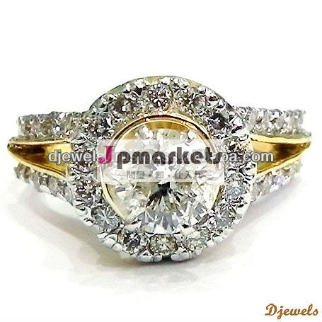 14kソリティアダイヤモンドの指輪、 ダイヤモンドの婚約指輪、 リングジュエリー問屋・仕入れ・卸・卸売り