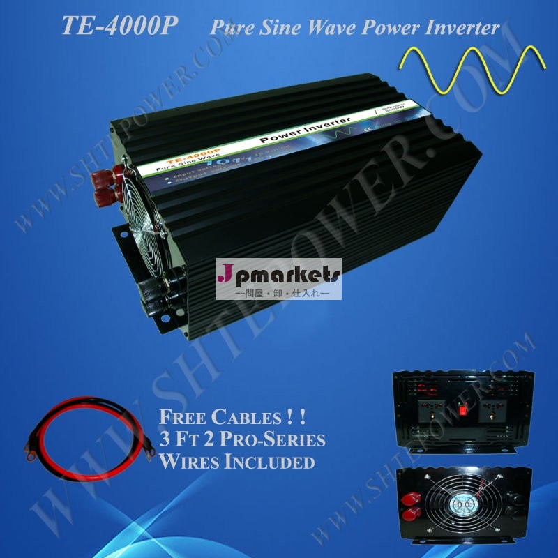 インバーター24v220v50hzの4000w、 4キロワット純粋な正弦波インバーター、 4000ワットインバーターソーラー問屋・仕入れ・卸・卸売り
