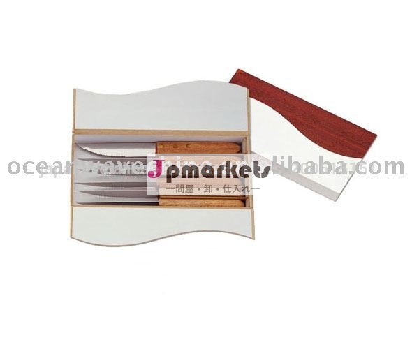 木製箱が付いている高品質のステーキ用ナイフ--ナイフセット問屋・仕入れ・卸・卸売り