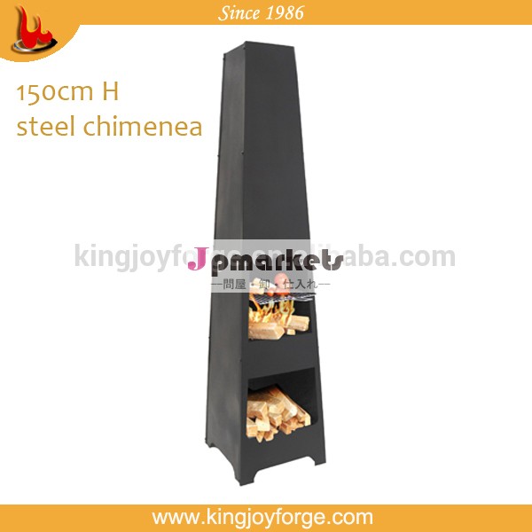 Kingjoy- 2014年熱い販売の鋼を燃焼chimeneafirepit正方形の木のドア問屋・仕入れ・卸・卸売り