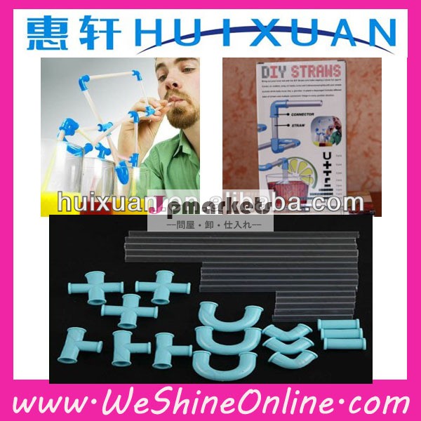 diyクレージーストロー、 chidrenプラスチックdiyわら、 クレージーストロー問屋・仕入れ・卸・卸売り