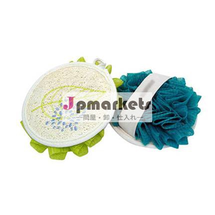 Loofah bath glove thumb loofah sponge loofah mesh sponge問屋・仕入れ・卸・卸売り
