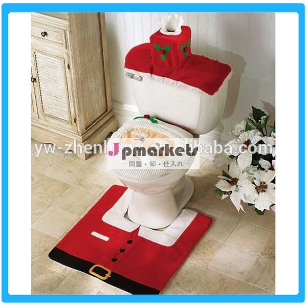 三つの- 個のバスルームのchrismasのトイレマット問屋・仕入れ・卸・卸売り