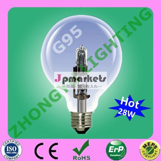 G95220-240v28ワットのハロゲン電球e27globle問屋・仕入れ・卸・卸売り
