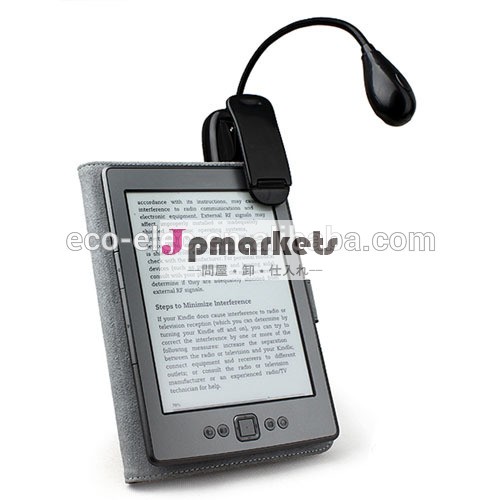 ブランドの新しいユニークなミニクリップ- オン柔軟な本の読書ランプ明るいledライトのためのe- ブックリーダーkindle34タッチ3g火災問屋・仕入れ・卸・卸売り