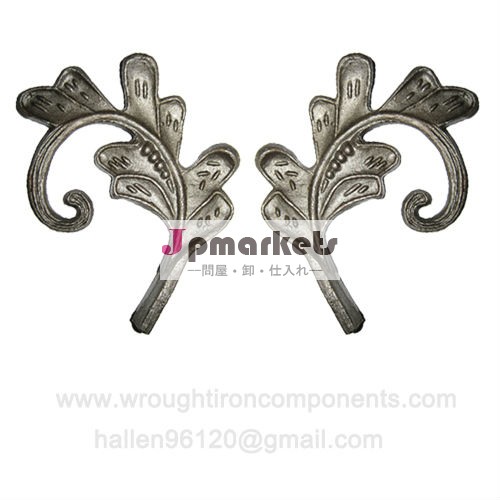 装飾的な錬鉄の花および葉の鋳造物鋼鉄は部品を囲う問屋・仕入れ・卸・卸売り