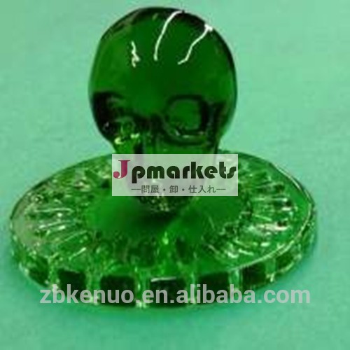 創造的なデザインのガラス喫煙パイプ用頭蓋骨付きディスク問屋・仕入れ・卸・卸売り