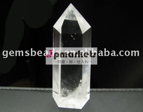 卸し売りDonghaiの水晶石水晶はポイントコラムを制作する問屋・仕入れ・卸・卸売り