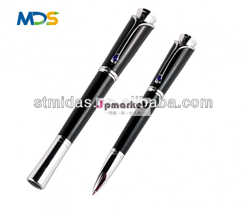 ギフトペン・ペン・advatisingローラーボールペンセット、 金属ペンmds-r1032blackセット問屋・仕入れ・卸・卸売り