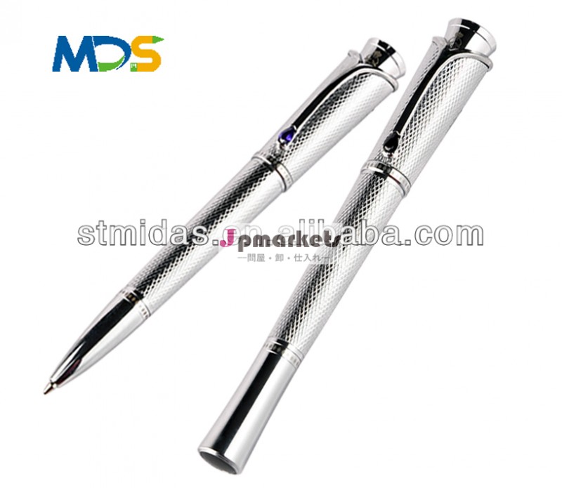 ローラーボールボールペンセットプロモーション・高品質のペン・mds-r1032シルバーセット金属球ペン問屋・仕入れ・卸・卸売り