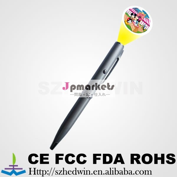 Promationのための球ペンが付いているLEDの投射のペン、投射のペン問屋・仕入れ・卸・卸売り