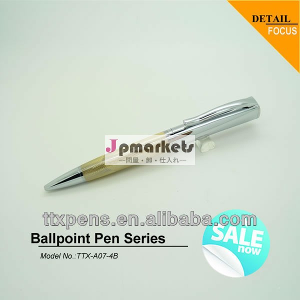 金色の金属製のボールペン、 ゴールド刻印球ペン問屋・仕入れ・卸・卸売り