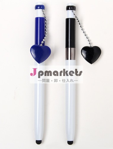 素晴らしいスタイルタッチペン心臓の形やクリックアクションのペン問屋・仕入れ・卸・卸売り