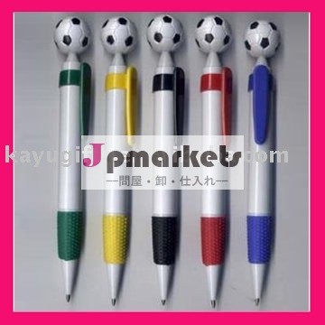 サッカーの形状プラスチックペン問屋・仕入れ・卸・卸売り