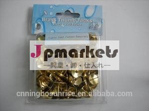 2014 Quality gold brass thumb tacks, thumb pins,push pin問屋・仕入れ・卸・卸売り