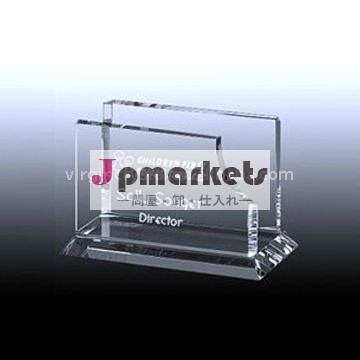結晶名のカードホルダーのキーカスタマイズされたロゴ/オフィス文具セット問屋・仕入れ・卸・卸売り