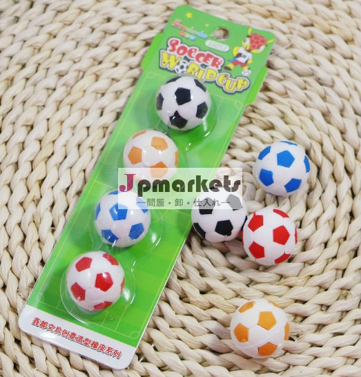 卸売安い3d付き消しゴム昇進のためのサッカーデザイン問屋・仕入れ・卸・卸売り