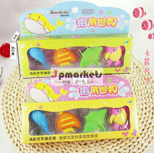 熱い- を安く3d付き消しゴム海昇進のための世界のデザイン問屋・仕入れ・卸・卸売り