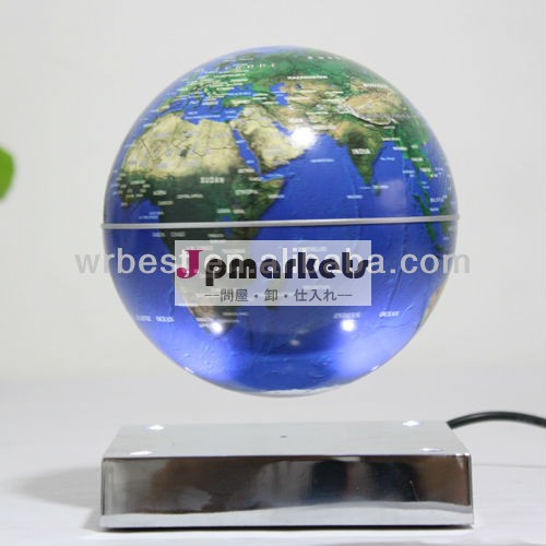 ミニled4インチプラスチック懸濁浮上地球儀工芸w8012クリスマスの昇進のための問屋・仕入れ・卸・卸売り